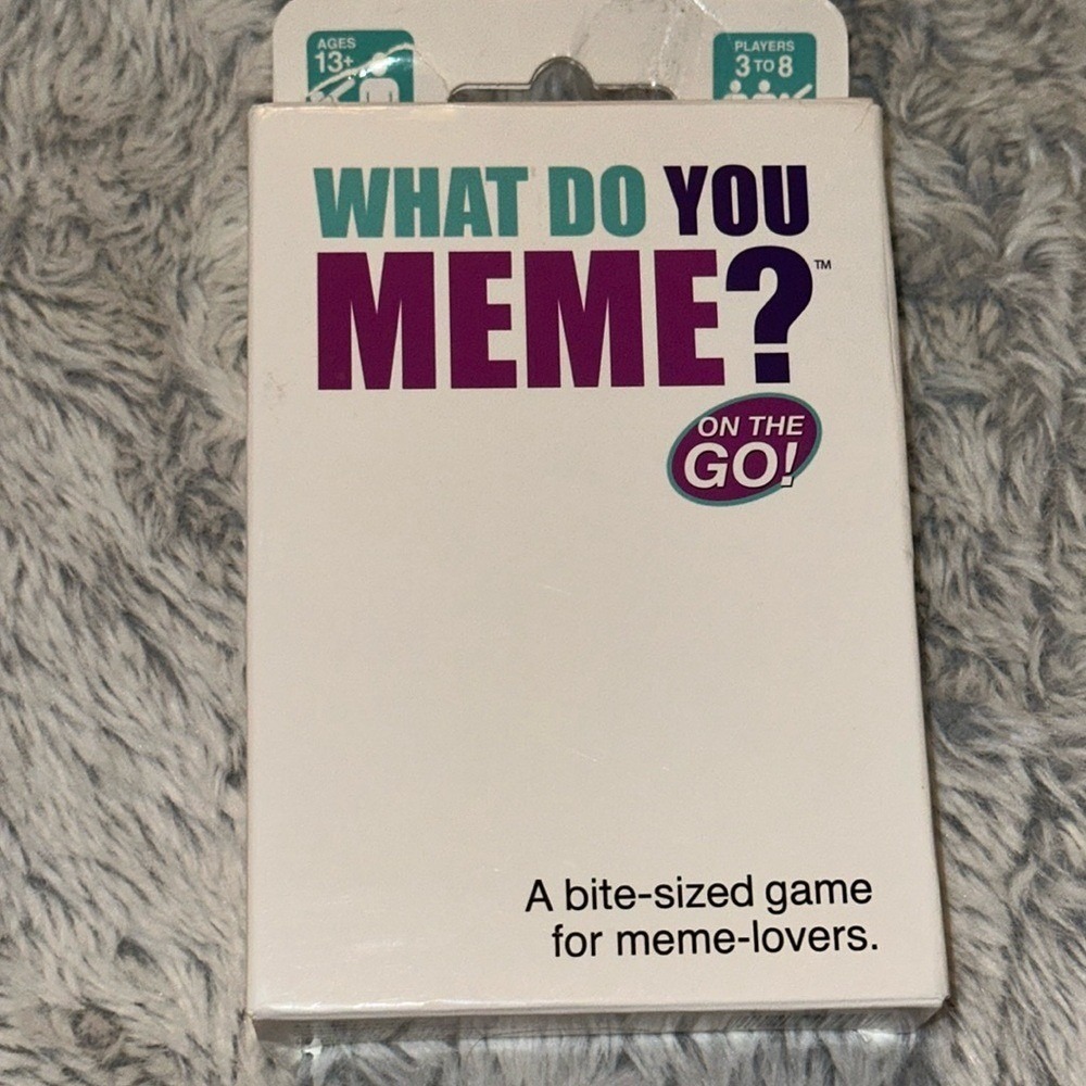What Do You Meme On The Go Card Game Portable Travel Edition New